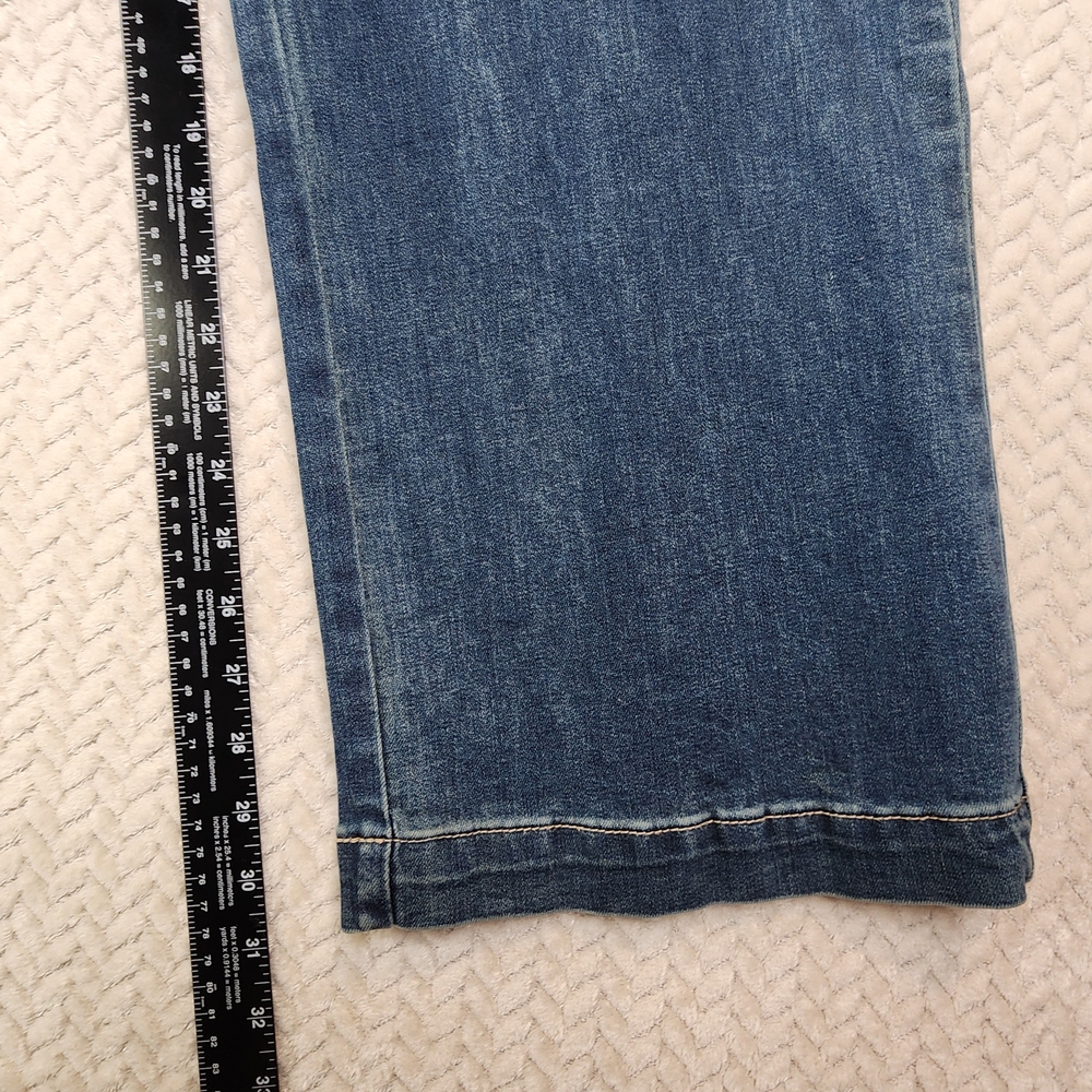 Ed Hardy Wide-Leg Jeans Embroidered Tattoo Graphic Mens Sz 28 WEHD8300-2 NWT - Picture 14 of 16